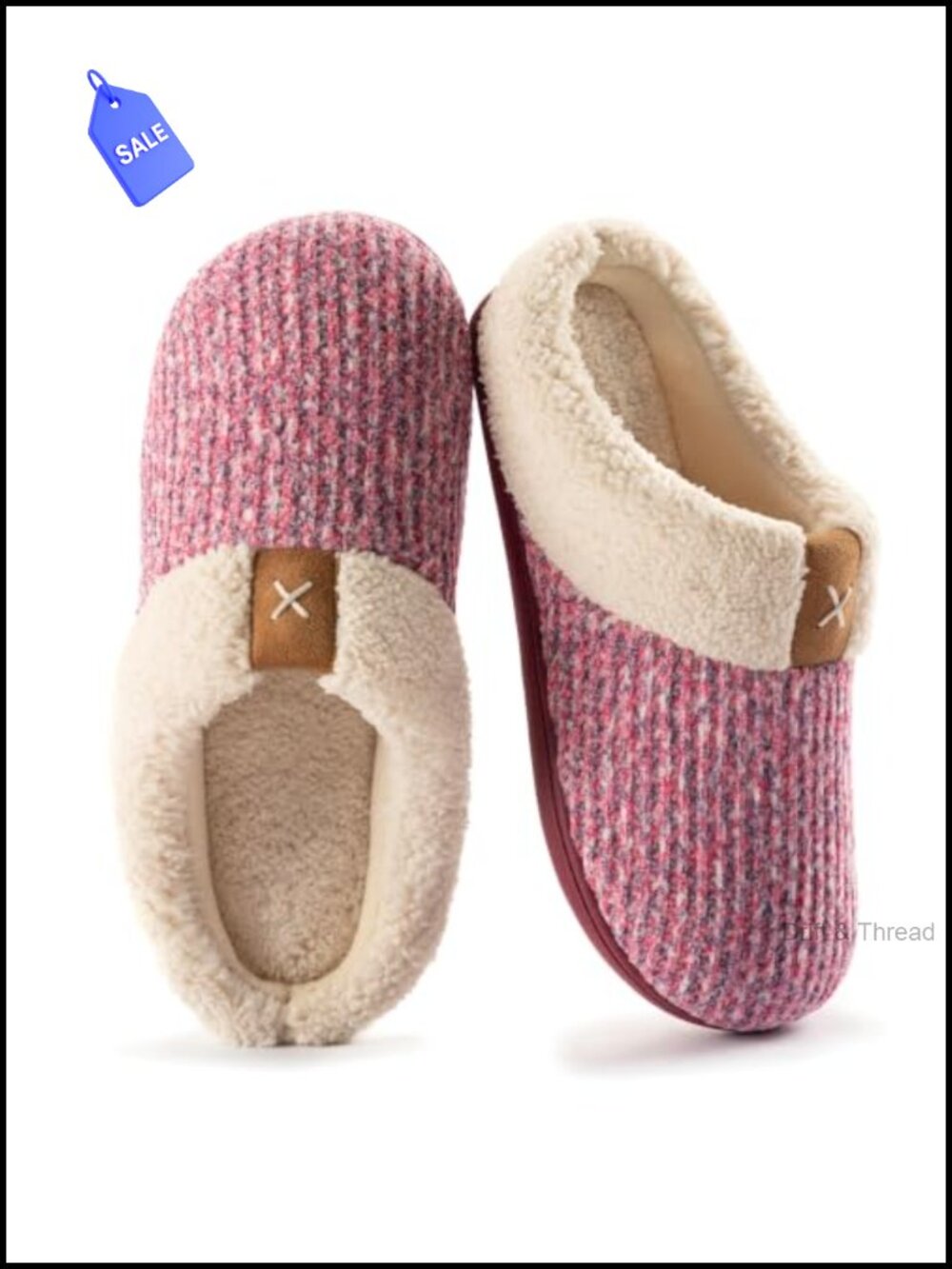 Women's Indoor Outdoor Slipper Memory Foam Faux Fur Lined